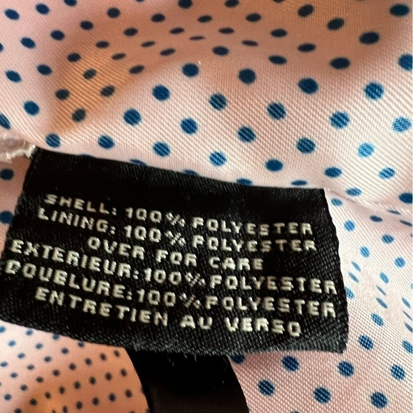 COLE Haan pink double breasted raincoat/trench coat, XS - Picture 8 of 12